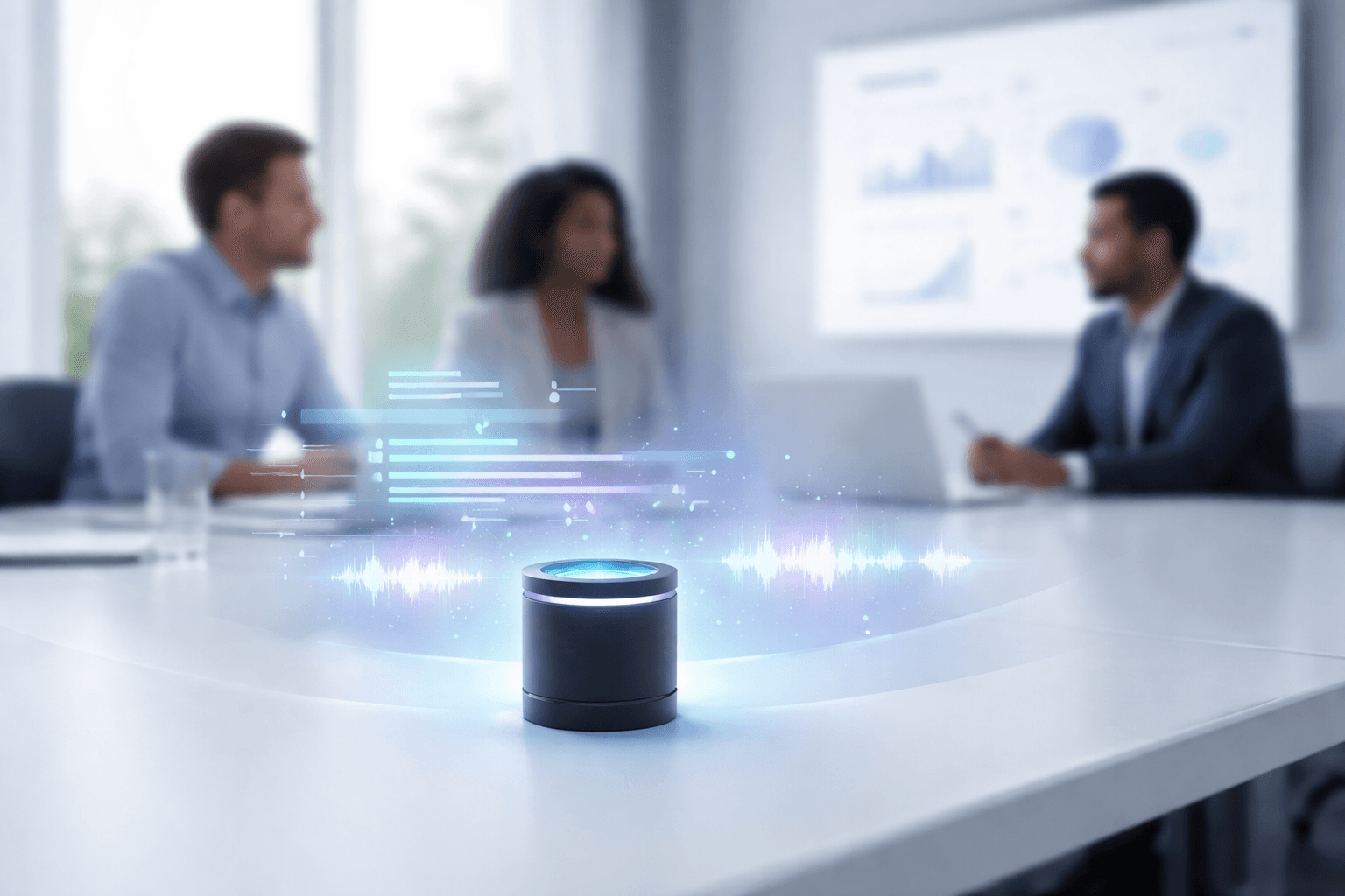 AI-optagere flytter referatet ud af pc’en og ind i mødelokalet