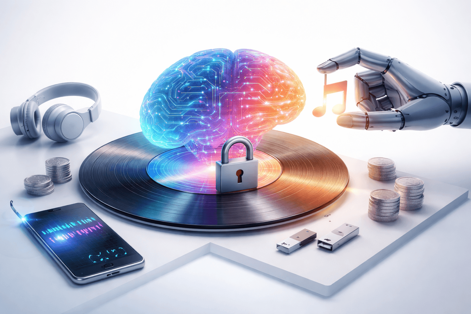 AI-musik kan være let at købe, men svær at eje