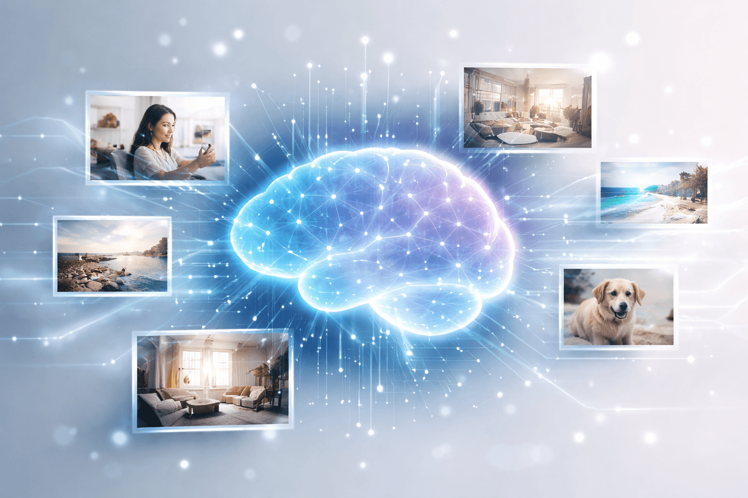 Kunstig intelligens kan beskrive et billede, du aldrig har sendt