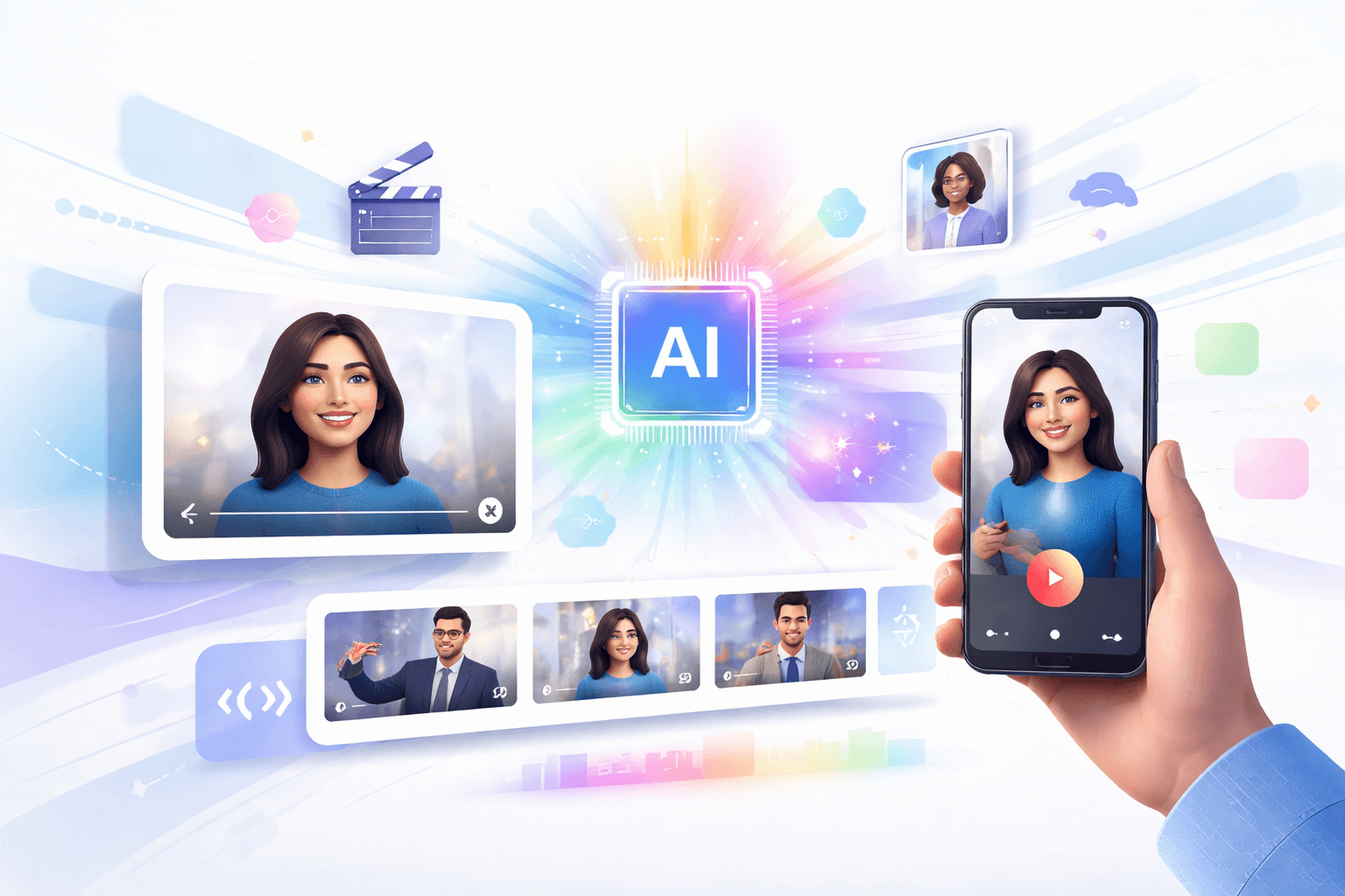 Google gør det lettere at lave videoklip med avatarer og korte scener skabt med kunstig intelligens